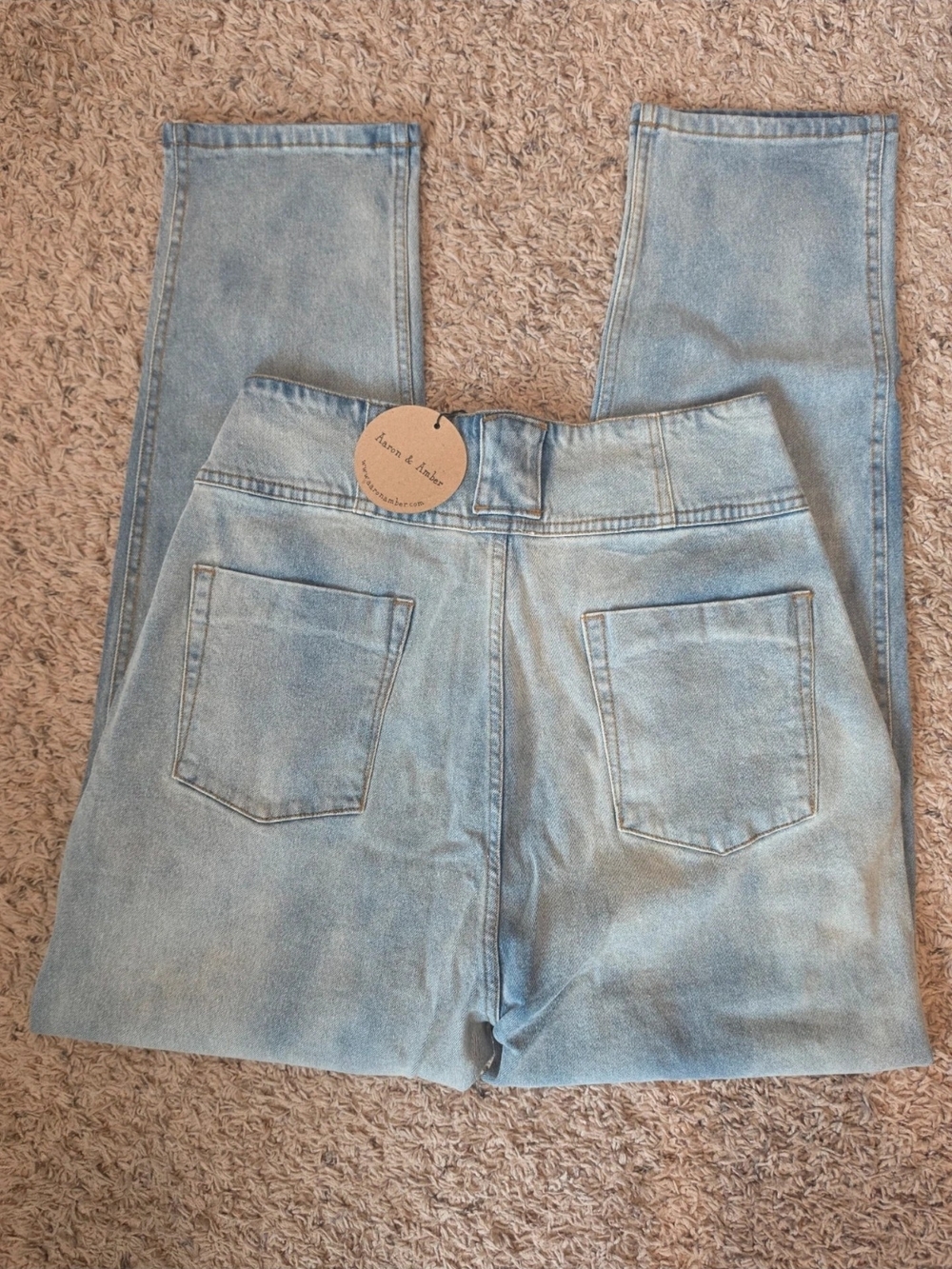 High-Rise Light Blue Women's Vintage Style Barrel Jeans
